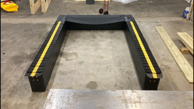 finished loading dock seal